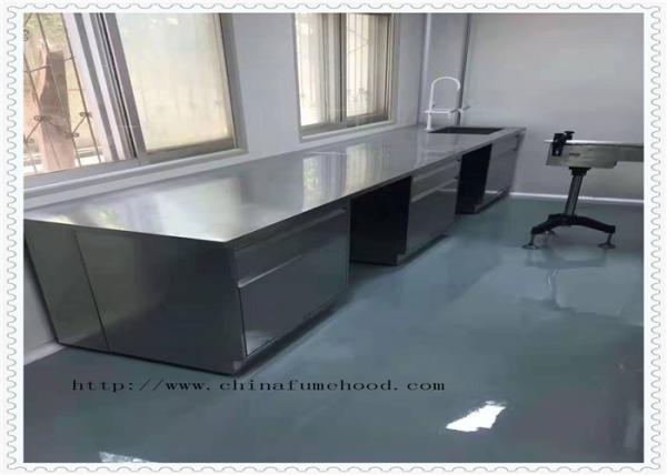 Multifunctional Stainless Steel Lab Bench Waterproof 3000x1500x850mm
