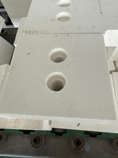 Bloque de soporte cerámico de doble orificio