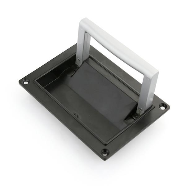 Electrical Cabinet Door Pull Handles Zinc Die Casting Material Spray Coating Surface