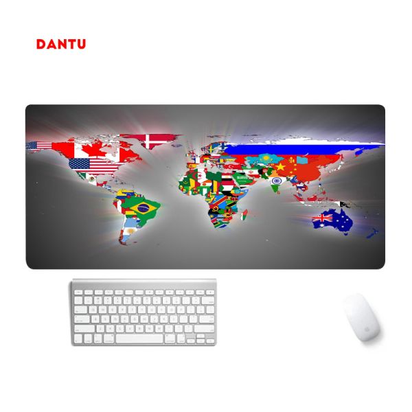 Dantu Non-Slip Mouse Pad Customized for Gaming World Map Xxl Mouse And Keyboard Pad