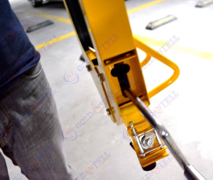 Стальная струбцина колеса корабля безопасностью A3, замок колеса автомобиля на ширина колесо 18 до 29cm