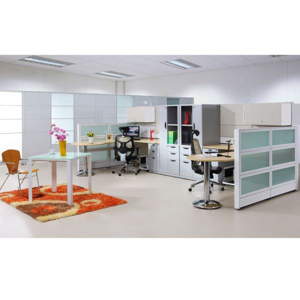 25mm E2 MFC Table top Office Furniture Workstations CD-T10-8870 with Chrome plated legs