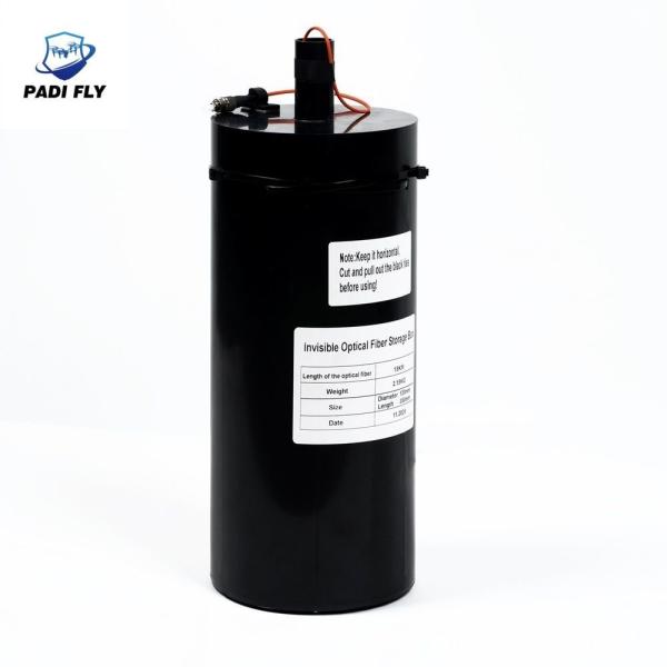 Fibre optique pour drone à longue distance portable de 0,26 mm pour machine de voyage à 3 km en fibre de carbone noire