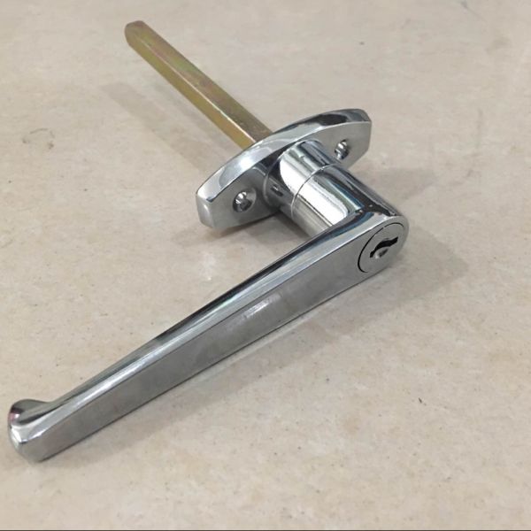OEM Swing Garage Door Handle Lock Cylinder Metal Chrome Coated
