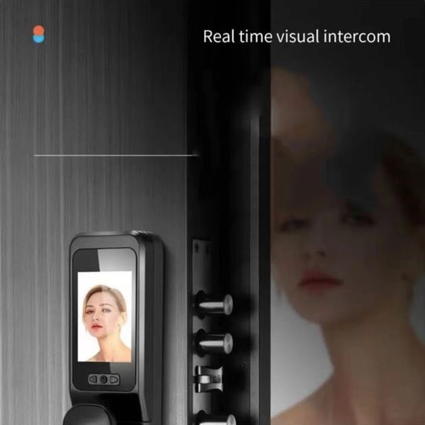 Secure Your Door with Tuya APP Controlled Waterproof Electric Rim Lock and Fingerprint