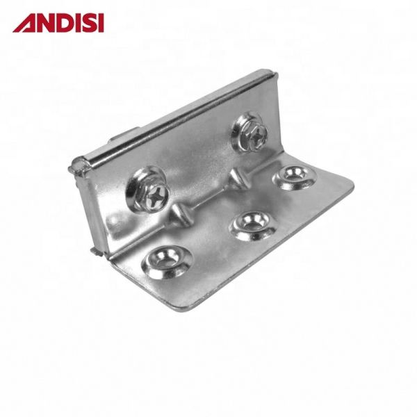 Bedroom Furniture Hardware Connecting Metal Corner Bed Bracket for Wood Metal Bed Frame