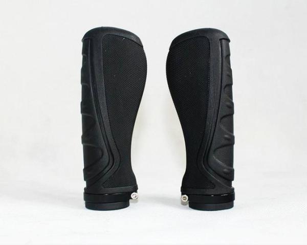 New Design Ergonomic Bicylce MTB High Quanlity Rubber&Alloy Lock Grips Components Bar End Handlebars Push On Soft Grips