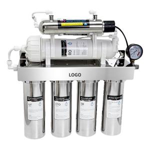 304 Stainless Steel UV Water Purifier 600G RO Reverse Osmosis Drinking System