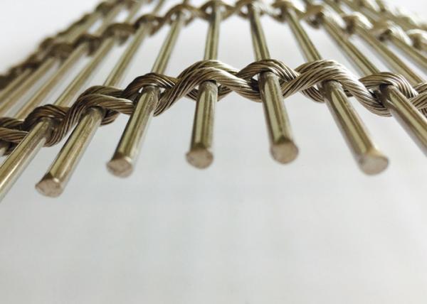 ODM 4m Flexible Stainless Steel Woven Metal Mesh Cladding For Restaurants