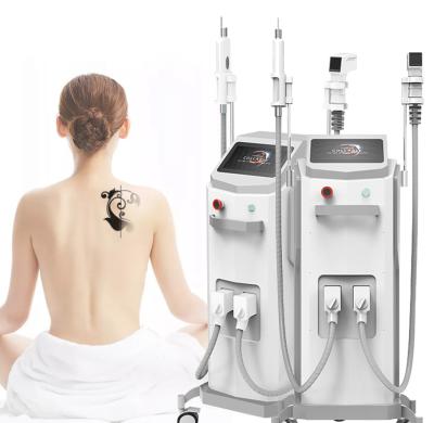 DPL Hot Sale diode laser 755 808 1064 2 in 1 Ipl   Hair Removal Nd Yag Laser Tattoo Removal Rf Wrinkle Removal Machine