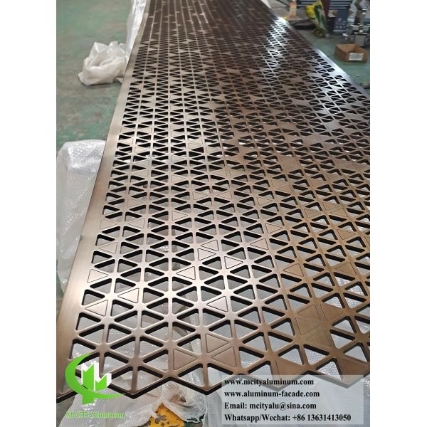 Coupe au laser de la sérigraphie métallique 10 mm Partition en aluminium