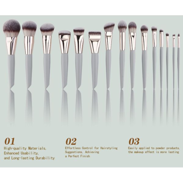 Application de maquillage professionnel Les pinceaux de maquillage de luxe dans plusieurs modèles pour les kits cosmétiques