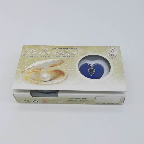 Festive Birthday Gift Love Wish Pearl Kit Heart Cage Pendant with 17