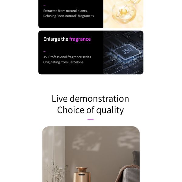 PP Corrosion Resistant Atomizer Aroma Diffuser With Cold Air Diffusion Technology