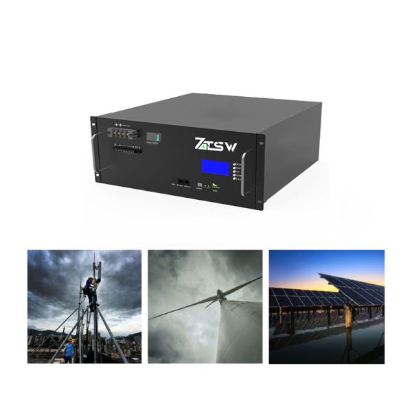 bateria LiFePO4 de alta tensão de 48V 100Ah com LCD para telecomunicações