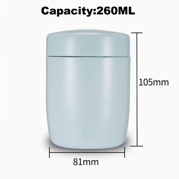 250ml Kids Creative Student 304 Stainless Steel Food Jar Portable
