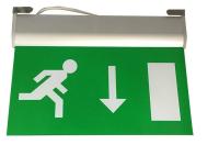 220V a maintenu les signes en aluminium de sortie de secours d'éclairage de secours du signe LED de sortie
