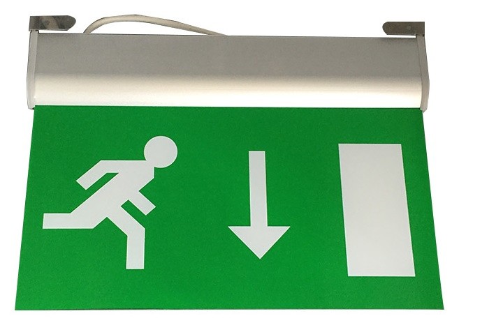 220V Maintained Aluminum LED Fire Exit Sign Emergency Lighting DSL008BM