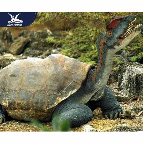 Amusement Equipment Garden Dinosaur Statues For Exhibit Upper Limbs Move
