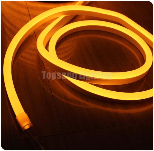 Capa de PVC de cor amarela faixa flexível de neon 220v com fita de fita de neonflex 11x18mm fina impermeável decoração exterior