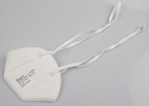 Headband Non Woven FFP2 Face Mask White Color For Pharmaceutical