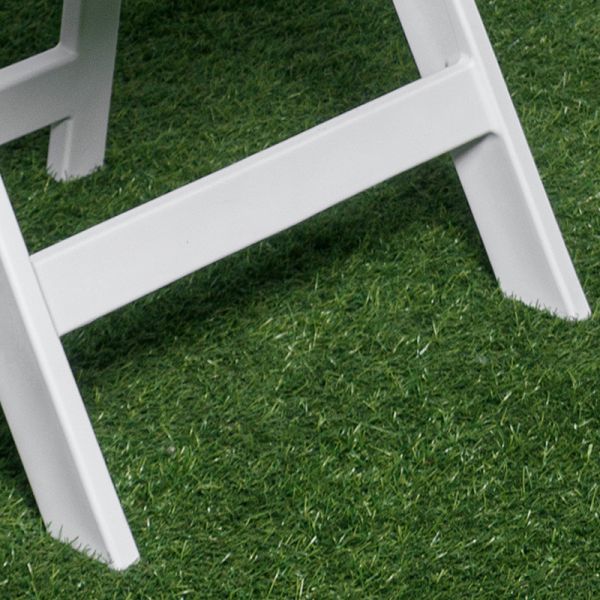 PP cushion padded White Plastic chaise napoleon Folding Chairs for Wedding Party Event
