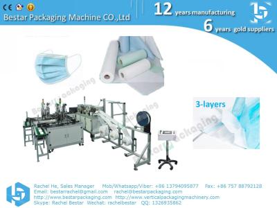 Melt-blown fabric mask making machine, earloop mask making machine