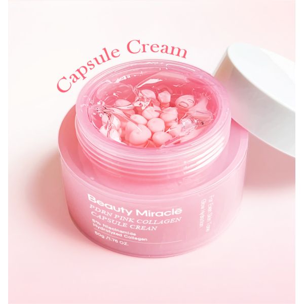 Collagen Capsule Cream Organic Luxury  Face Whitening Cream Shea Butter OEM Black Spot Remover   Moistorizer