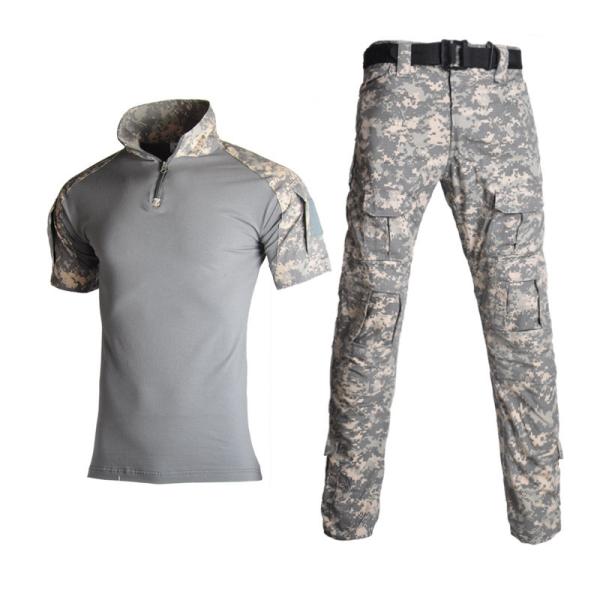 Camouflage Short-Sleeved Frog Suit Set Without Protective Gear