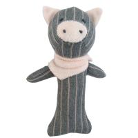 Animales rellenos de algodón juguete suave de peluche educativo para bebés Rattle juguete chillón