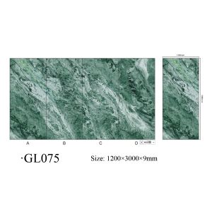 UV 3D PVC Marble Sheet Embossed Waterproof Fireproof Luxury Glossy Interior Wall Panel Decor