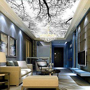 Pure Texture Colorful Stretch Ceiling Film Living Room Decoration