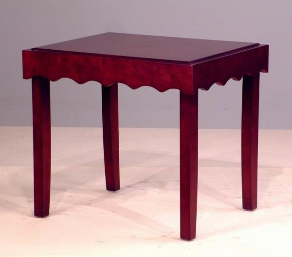 Rubber Wood  Square Side Coffee Table For Hotel Square End Table