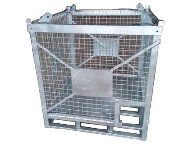 Hot Galvanized Surface Steel Heavy Duty Cage / IBC Chemical Storage Cage
