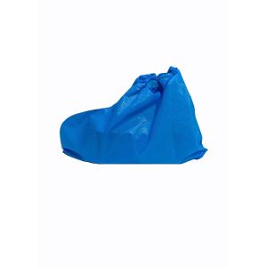 Single Use Waterproof CPE Overshoes With Elastic Rubber Opening