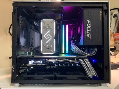 160mm PSU 418mm Length Aluminum ATX Case With Fans