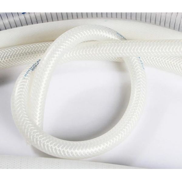 Glass Fiber Braided 1/4 Id Silicone Tubing / OD13.5mm Food Grade Silicone Pipe