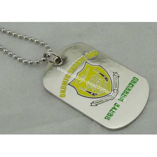 Soft Enamel Die stamped Personalized Dog Tag Aluminum / stainless steel