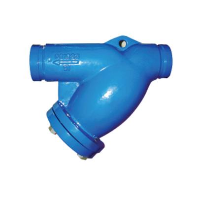 DIN / BS Y Type Strainer Cast Iron Grooved Manual Power Water Media