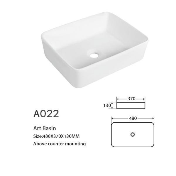 Commercial Table Top Bathroom Utility Sink Ceramic Red And Black Wash Basin