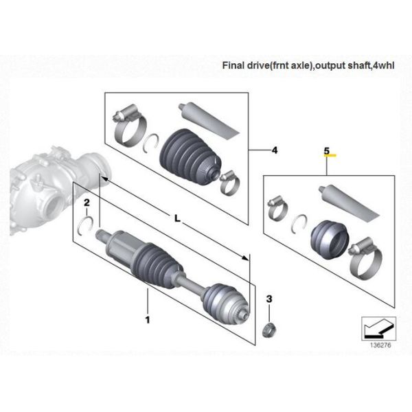 БМВ С5 Э70 С6 Э71 31607545108 комплекта для ремонта соединения КВ ботинок пыли амортизатора удара