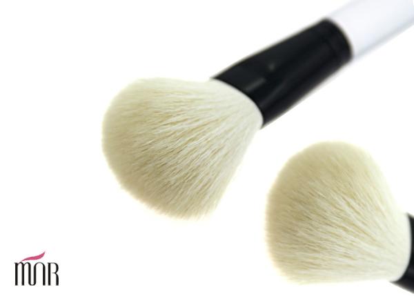 Eco Friendly White Contour Blush Brush / Flat Contour Makeup Brush