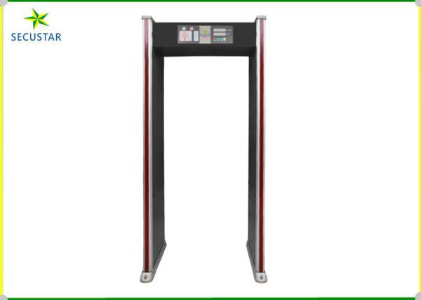 6 Detection Zones Walk Through Security Metal Detector Led Alarm In Shopping Mall Entry