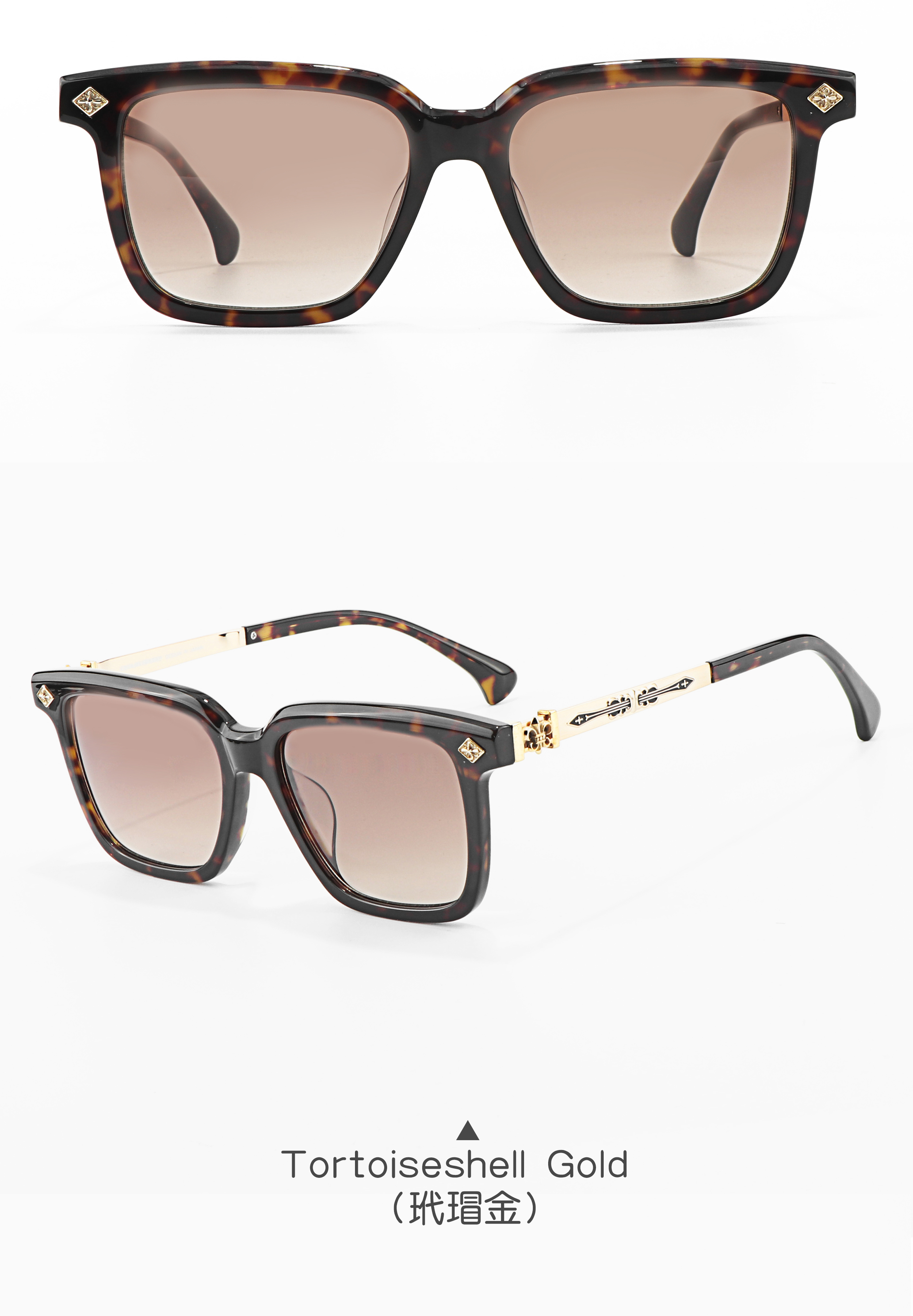 CHARMLIBRARY Hot Fashion Acetate Full Rim Sunglasses for Men Women Y2k 8284 Classic UV400 Travel Glasses for Outdoor Indoor Use