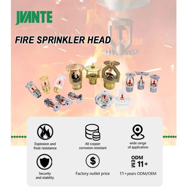 For UL Listed Fire Protection Sidewall Pendant Upright Spray Pipe Fitting Fire Fighting Sprinkler Head for Fire Sprinkler System