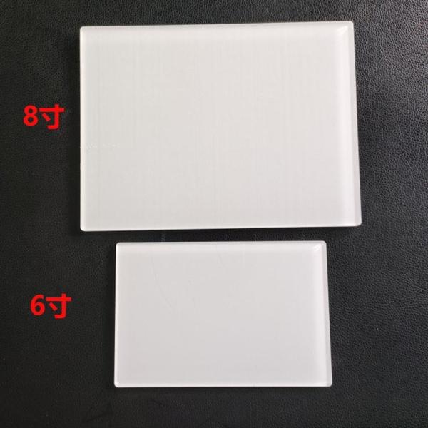 Acrylic Sublimation Photo Frames With Warm Color Light Wood Base Stand LED Night Lights
