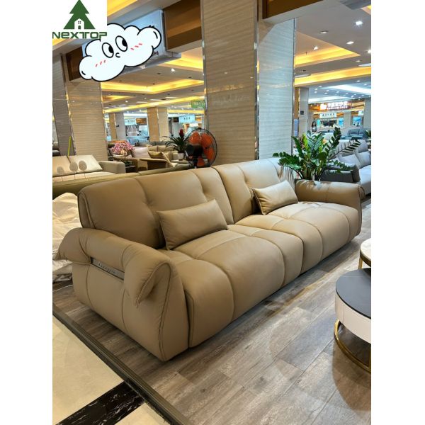 Combinação verde de couro Sofa High Density para a sala de visitas