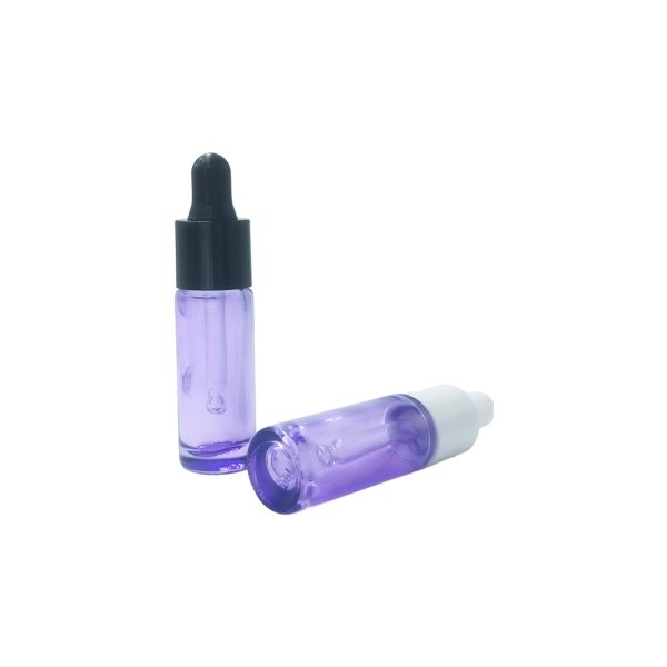 Flacon compte-gouttes rond pour crème contour des yeux de 10 ml respectueux de l'environnement - Flacon d'huile d'essence échantillon pour le soin des yeux avec logo personnalisé