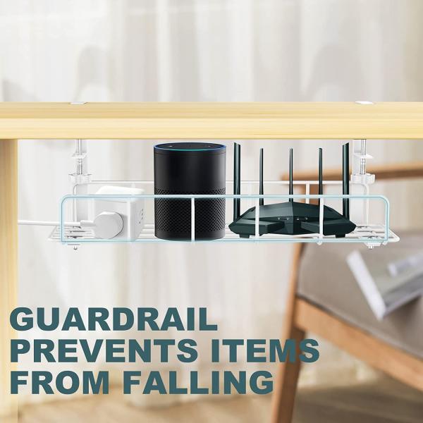 Cable Duct for Desk/Table/Workplace Cable Tray for Organising Cables and Power Strips