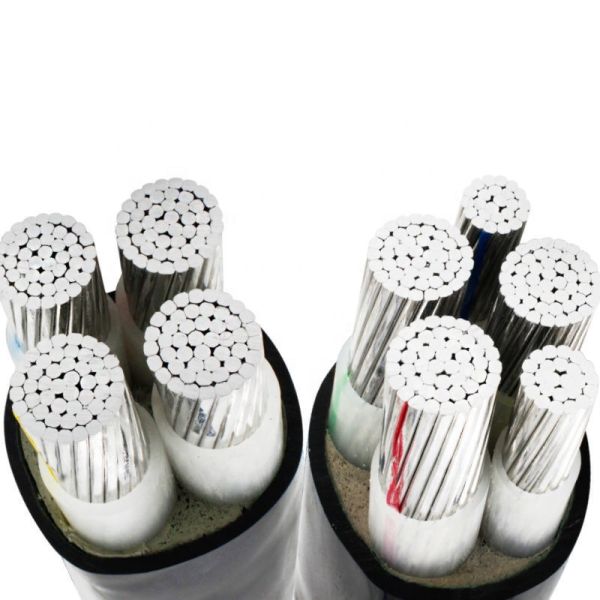 Cable d'alimentation blindé à 4 cœurs isolé en PVC 2,5 mm 10 mm 25 mm 50 mm 150 mm 185 mm 240 mm 300 mm